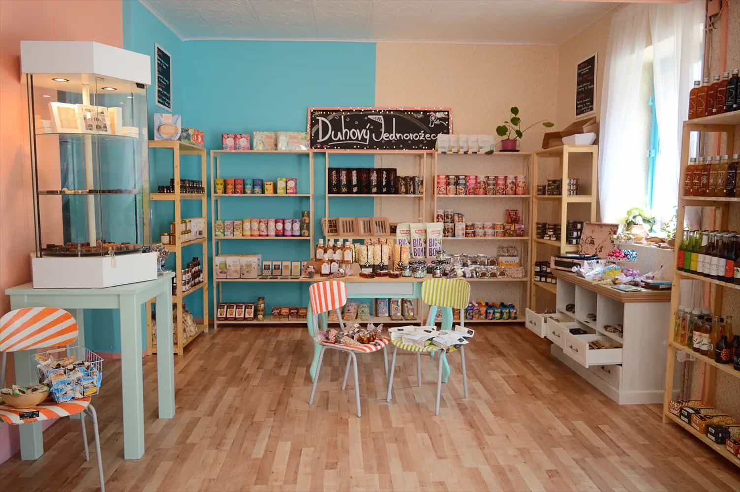 Kavárna a palačinkárna Duhový Jednorožec - Obchodní koutek